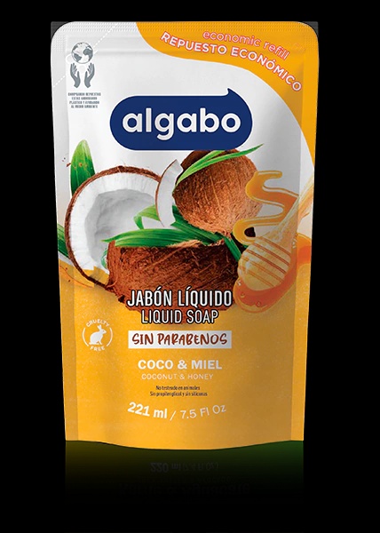 algabo jabon liquido x 220 coco y miel 