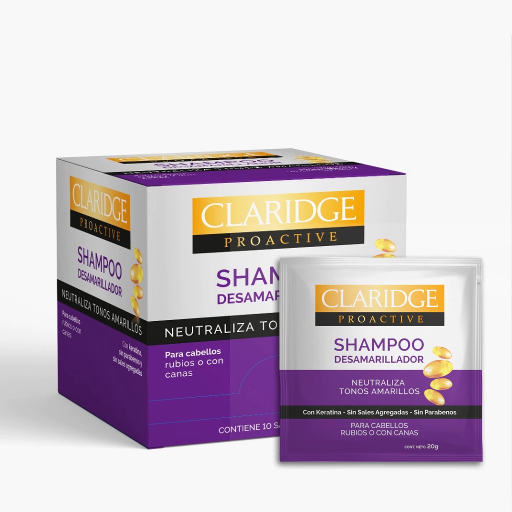 Claridge Shampu desamarillador sachet