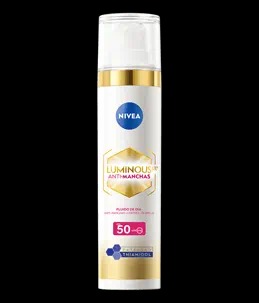 nivea luminuos fluido dia anti mancha x 40