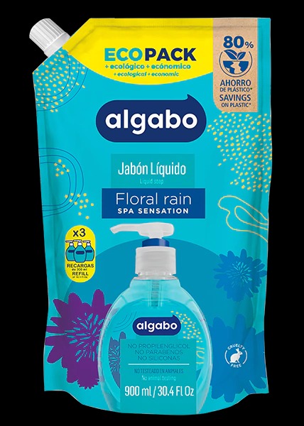 Algabo jab. liq x900ml Floral Rain