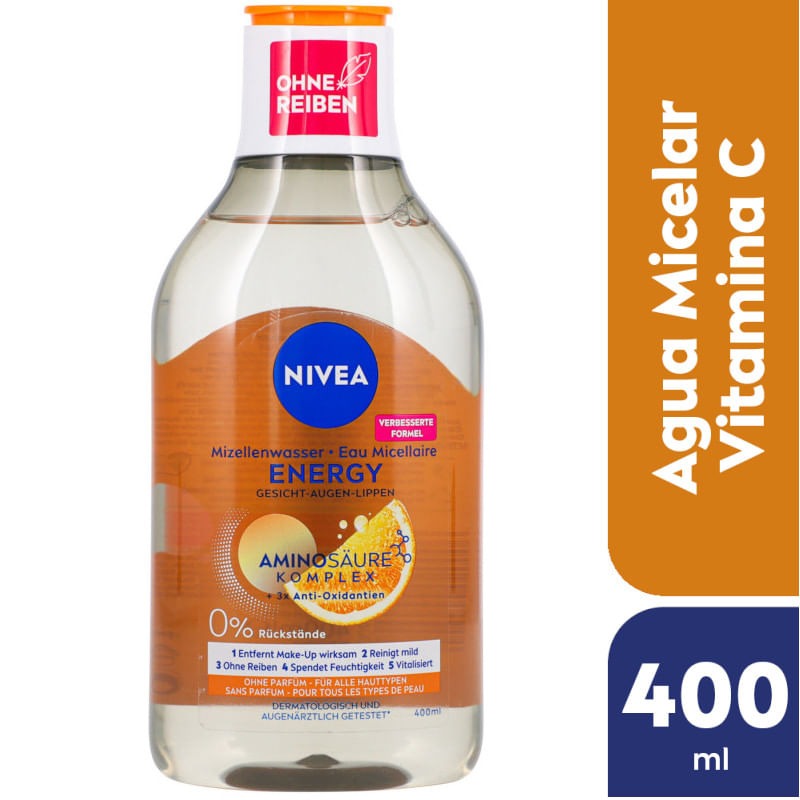 Nivea Agua Micelar x400 Energizante