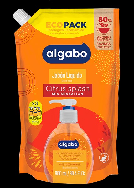 Algabo Jab. liq. Rto. dp x900ml citrus