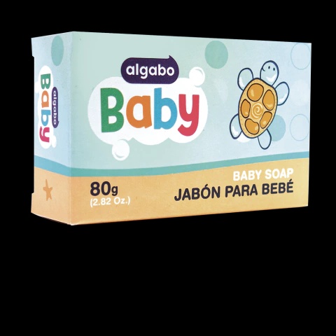algabo jabon bebe con estuche x 80 ml