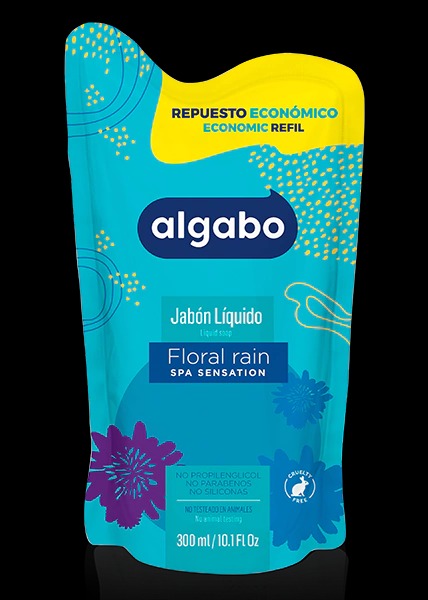 Algabo Jab. Liq. Repto Floral Rain