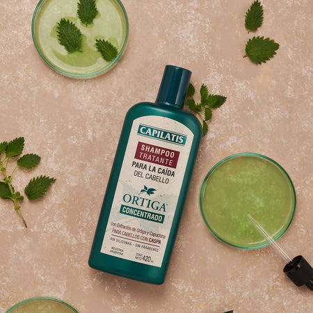 Capilatis Sh. Ortiga conc. Cab. con caspa 