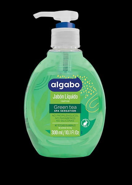 Algabo jab. liq. con valvula x300ml grean tea