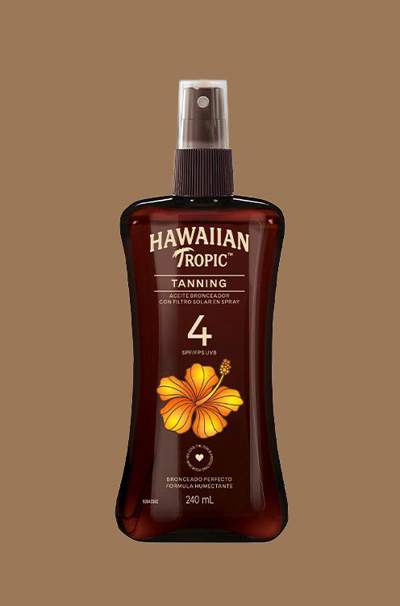 Hawaiian Tropic aceite FPS4 x 240 ml