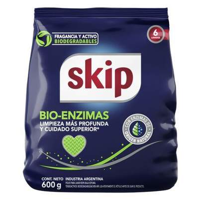 Skip jabon en polvo bionenzimas x400g