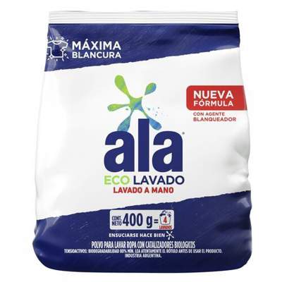 ala jabon polvo lavado mano x400g