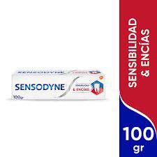 Sensodyne crema dental sensitive y encias x100g