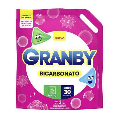 Granby jabon liquido rosas x 3 lt