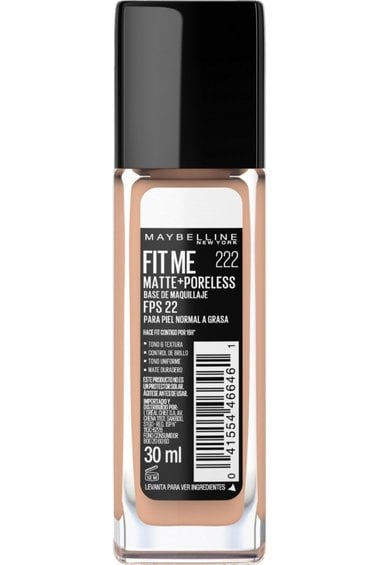 Maybelline Fit me Matte poreless 222