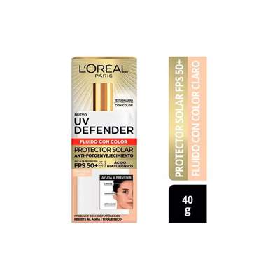L'oreal uv defender con color fps50+ Claro
