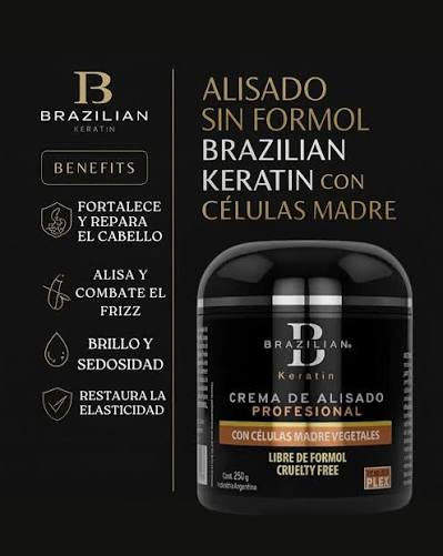 Brazilian Keratin Alisado sin formol x250g