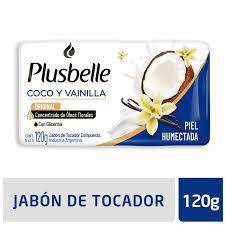 Plusbelle jabon tocador x120g coco y vainilla