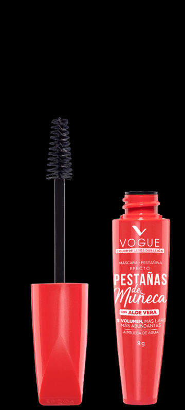 Vogue mascara pestañas de muñeca con aloe