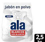 ALA  jabon en polvo x 2.5 ropa blanca
