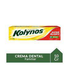 Kolynos crema dental x 50 ml super blanco