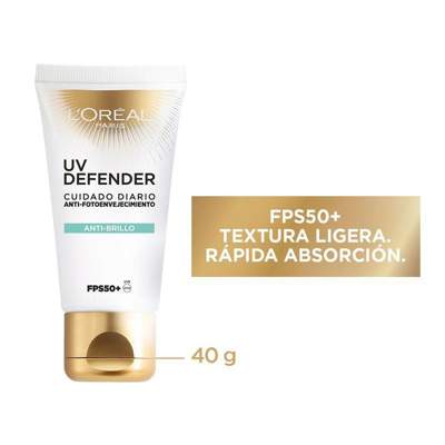 L'oreal uv defender anti brillo fps. 50 x40g