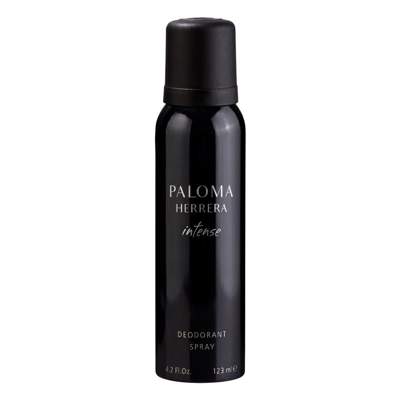 Paloma Herrera desodorante aerosol x123 intense